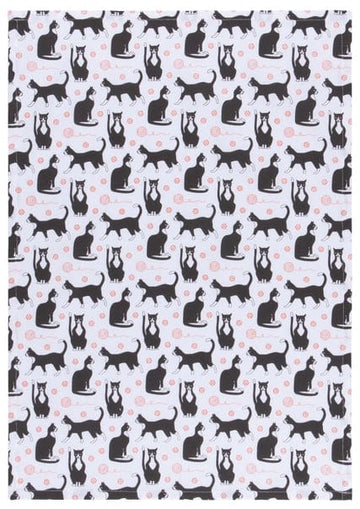Faire- Danica Jubilee Dishtowel Tuxedo Cats Dishtowels for the Kitty Cat Lovers!